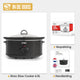 Strex Slowcooker 6.5L - Uitneembare Keramische Binnenpan - Warmhoudfunctie - Slow Cooker - Zwart