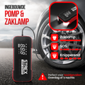 Strex 12V Jumpstarter voor Auto met Compressor - 4000A / 24.000 mAh - 5-in-1 Starthulp met Compressor, Powerbank, LED Zaklamp en SOS Noodlicht - Incl. Hardcover