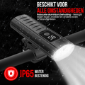 Strex Fietsverlichting Set LED 1600 lumen - Fietslamp Voorlicht & Achterlicht - Fietslampje - Fietsverlichting USB Oplaadbaar
