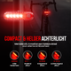 Strex Fietsverlichting Set LED 1600 lumen - Fietslamp Voorlicht & Achterlicht - Fietslampje - Fietsverlichting USB Oplaadbaar