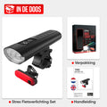 Strex Fietsverlichting Set LED 1600 lumen - Fietslamp Voorlicht & Achterlicht - Fietslampje - Fietsverlichting USB Oplaadbaar