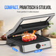 Strex Tosti Apparaat XL Met Temperatuurregeling - Contact Grill Apparaat - Tosti Ijzer - PFAS Vrij - 2200W