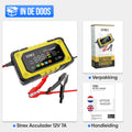 Strex 12V 7A Acculader – Druppel en Snellader met LCD Display – Voor Auto, Motor, Boot en AGM/Loodaccu’s – Reparatiemodus