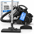 Strex Stofzuiger Zonder Zak - 700W Krachtige Zakloze Stofzuiger - HEPA Filter - 2.5L Stofreservoir - Extra Lang Snoer - Inclusief 4 Opzetstukken