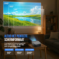 Strex Beamer - Smart 1080P Full HD Projector - 4K Ondersteuning - WiFi & Bluetooth - Ingebouwde Speakers - Draagbare Mini Beamer Thuisbioscoop - WhaleOS - Inclusief Opbergtas