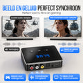Strex Bluetooth Transmitter en Receiver 3 in 1 Adapter - Bluetooth Audio Zender en Ontvanger - Bluetooth 6.0 - AUX/RCA/Optisch - Draadloos - 15 meter bereik