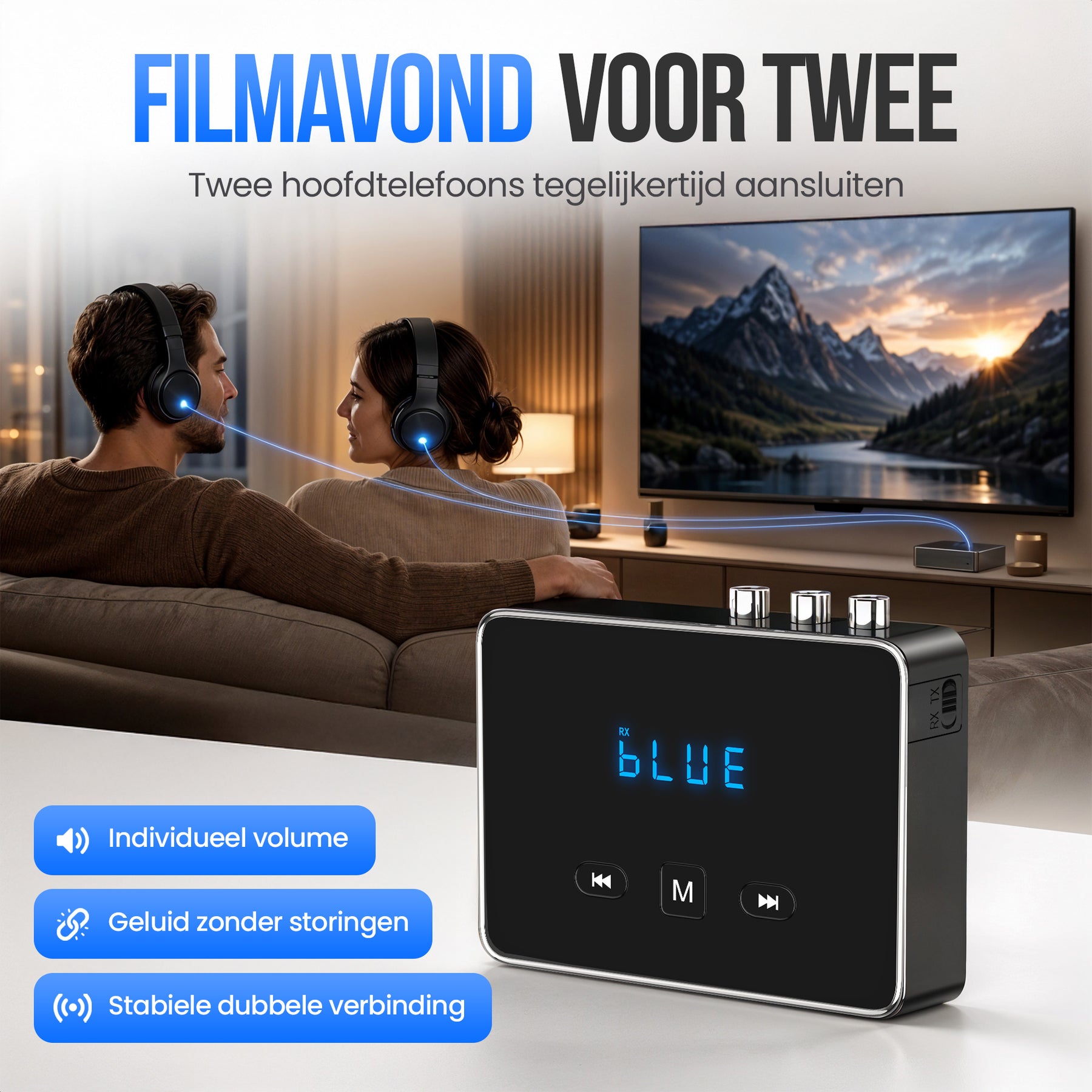 Strex Bluetooth Transmitter en Receiver 3 in 1 Adapter - Bluetooth Audio Zender en Ontvanger - Bluetooth 6.0 - AUX/RCA/Optisch - Draadloos - 15 meter bereik