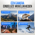 Strex Action Camera 4K 30MP - Tot 30 meter Waterdicht, EIS Stabilisatie & WiFi App - Waterdichte 60FPS Onderwatercamera - Bodycam - Actie camera