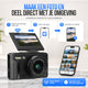 Strex Digitale Camera 5K 75MP - Fototoestel - Compactcamera met Wifi - Vlog Camera - Fotocamera voor Kinderen - 18x Zoom - Draaibaar Scherm - Zwart