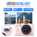 Strex Digitale Camera 5K 75MP - Fototoestel - Compactcamera met Wifi - Vlog Camera - Fotocamera voor Kinderen - 18x Zoom - Draaibaar Scherm - Roze
