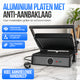 Strex Tosti Apparaat XL Zwart - Met Temperatuurregeling - Contactgrill Groot / Tosti Ijzer / Broodrooster / Grill Apparaat / Panini Grill / Toaster - 2200W