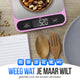 Strex Keukenweegschaal Digitaal - Weegschaal Keuken - 1 g tot 10 kg - Tarra Functie - Inclusief Batterijen - Roze